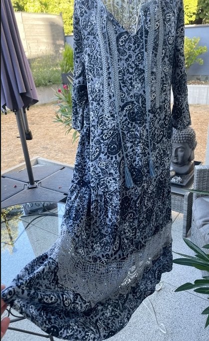 Belle robe longue Blancheporte.Neuf, Kleding | Dames, Jurken, Blancheporte.Belgique, Maat 42/44 (L), Nieuw, Onder de knie