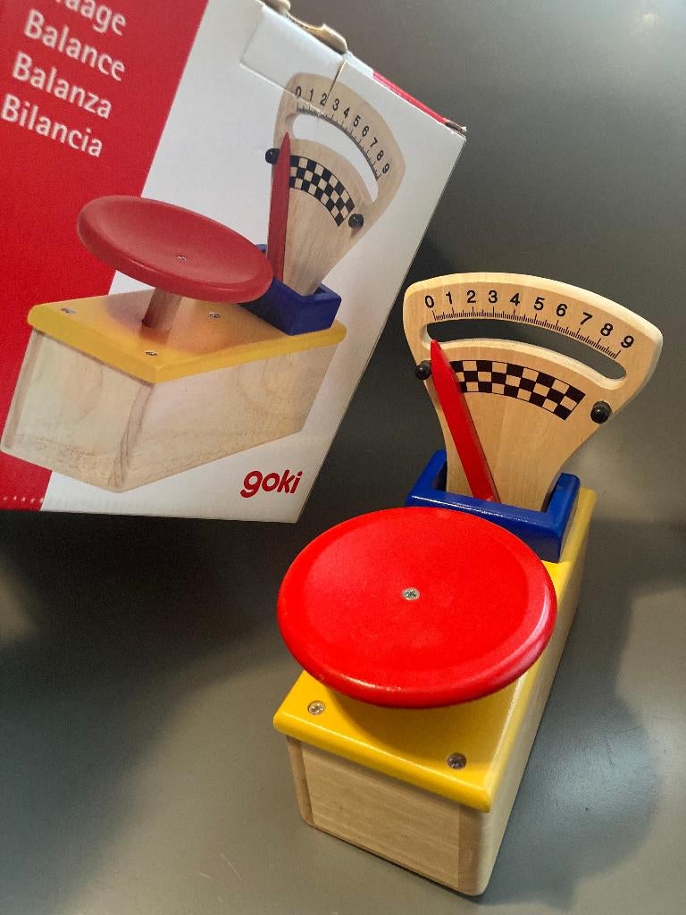 Balance en bois Goki - Marchande / Cuisine enfant, Ophalen, Gebruikt, Hout, Speelkeuken-accessoire