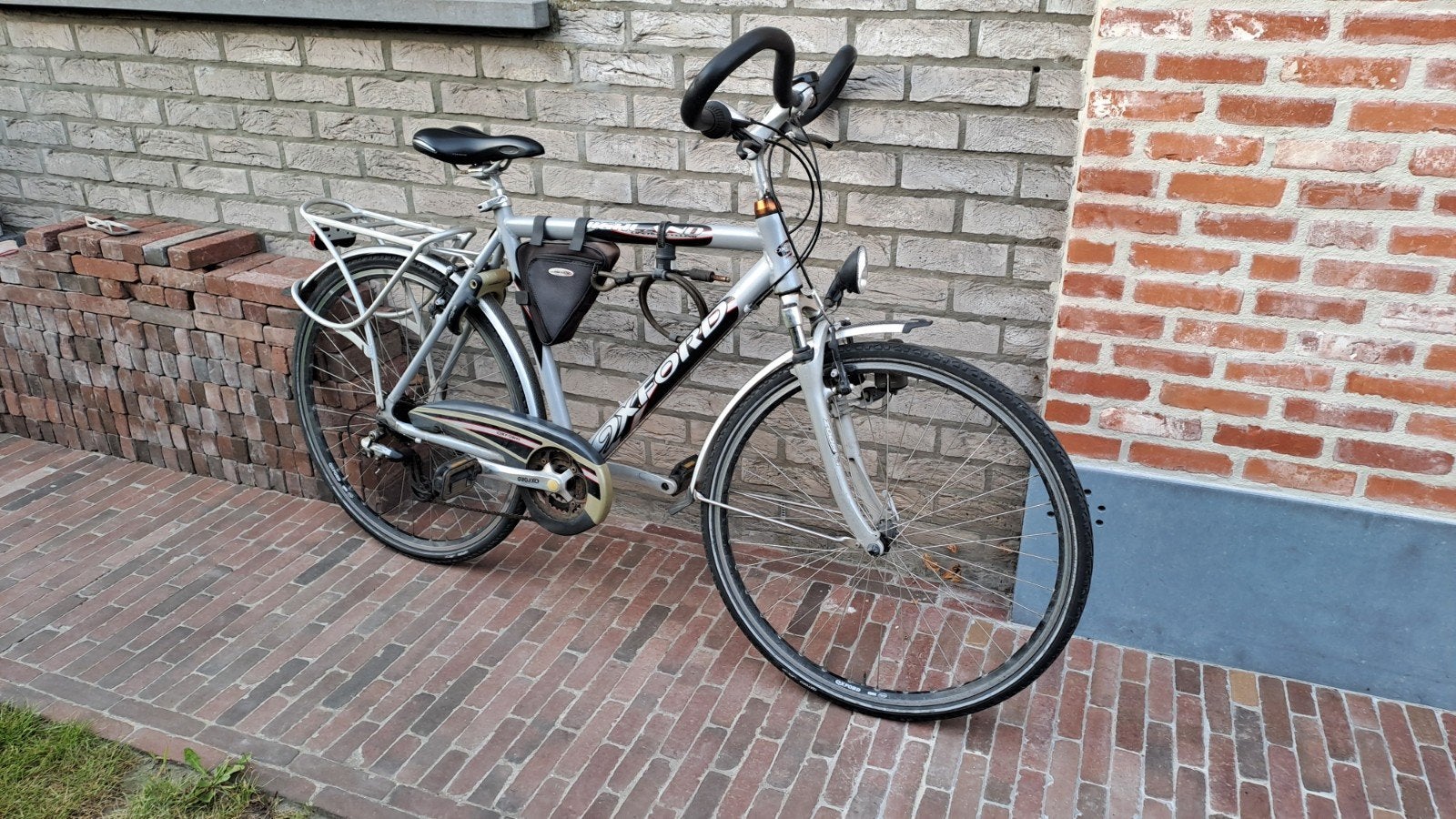 Herenfiets Oxford volledig in orde, Fietsen en Brommers, Gebruikt, Velgrem, Versnellingen, 53 tot 57 cm