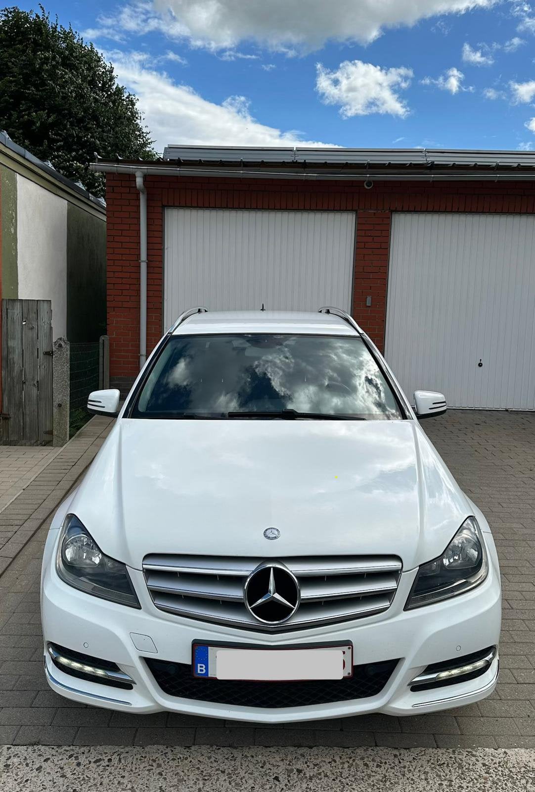 Mercedes- Benz C-klasse break, Auto's, Mercedes-Benz, Automaat, Achterwielaandrijving, Leder en Stof, Wit