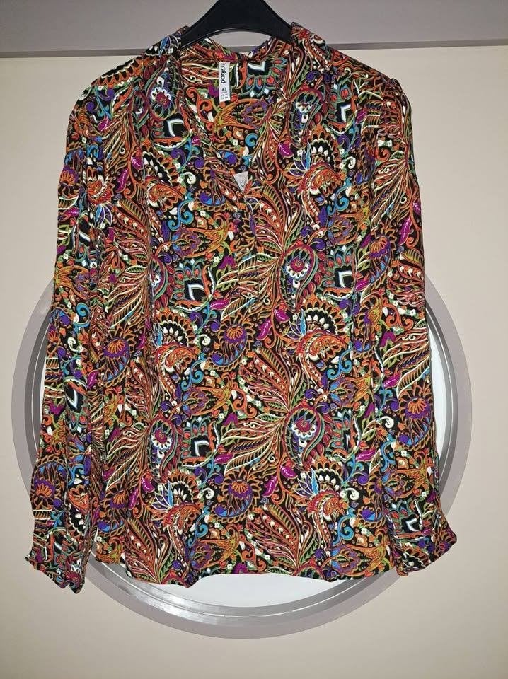 Bont gekleurde blouse mt 42, nieuw, Kleding | Dames, Blouses en Tunieken, Ophalen of Verzenden, Nieuw