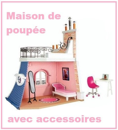 Maison de poupées NEUVE, avec accessoires, 20€, Enlèvement, Neuf, Maison de poupées