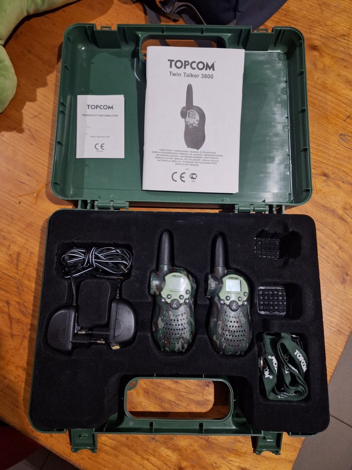 walkie talkie topcom, Ophalen