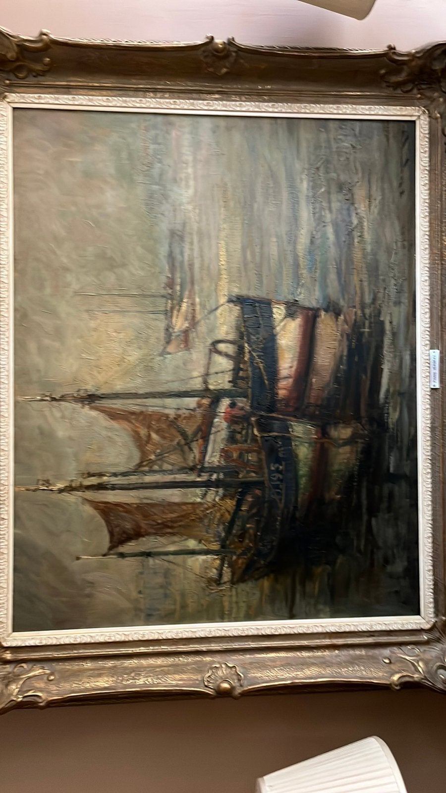 Olieverf schilderij, Antiek en Kunst, Ophalen