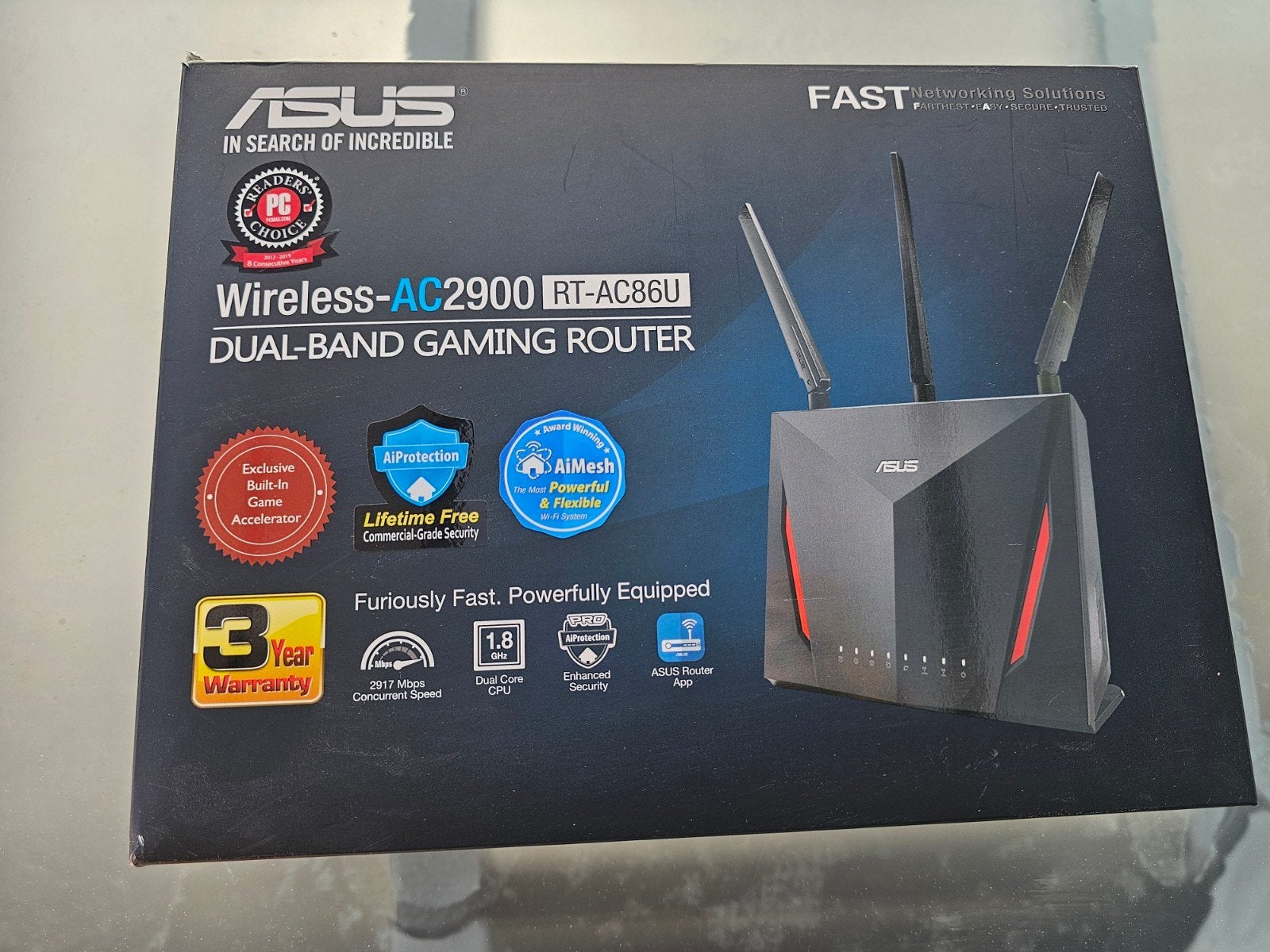 Routeur Asus RT-AC86U, Informatique & Logiciels, Routeurs & Modems, Enlèvement, Comme neuf, Routeur, Asus