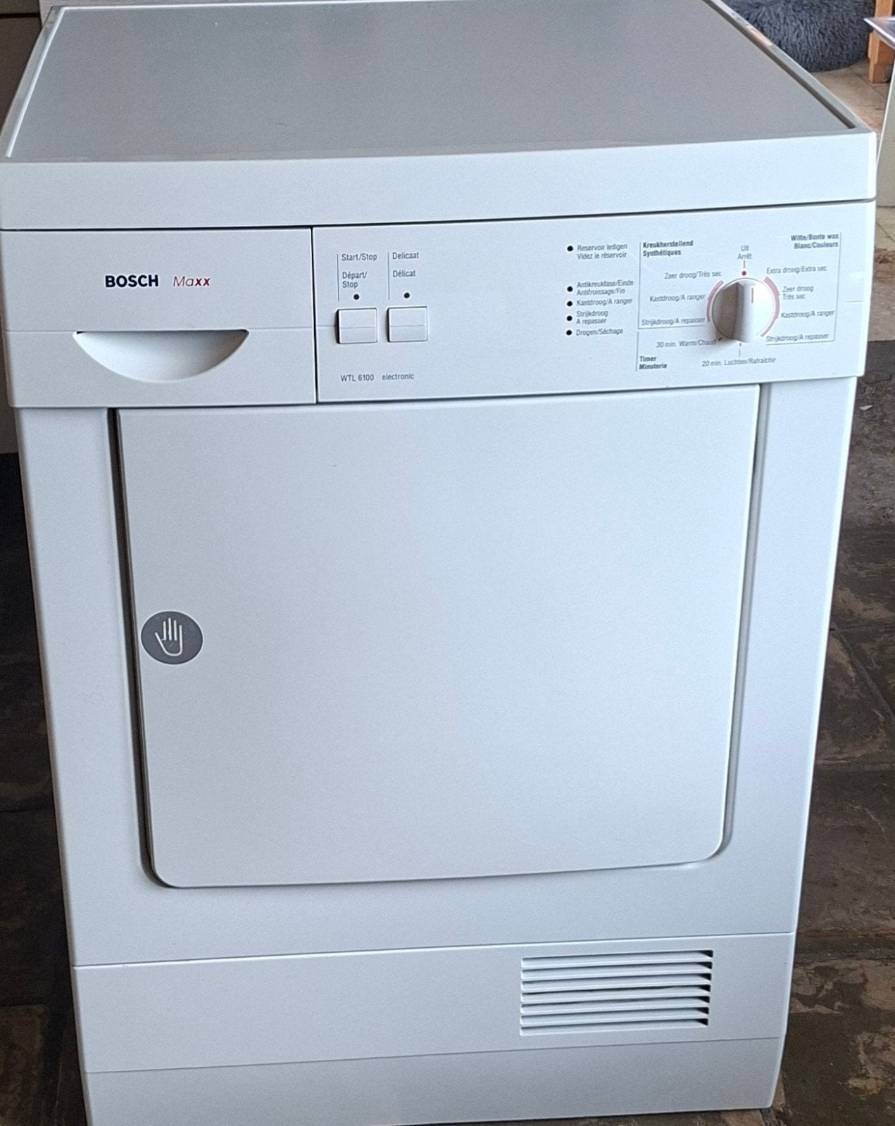 Droogkast bosch Maxx, Elektronische apparatuur, Droogkasten, Ophalen, 6 tot 8 kg, Anti-kreukfase, Zo goed als nieuw