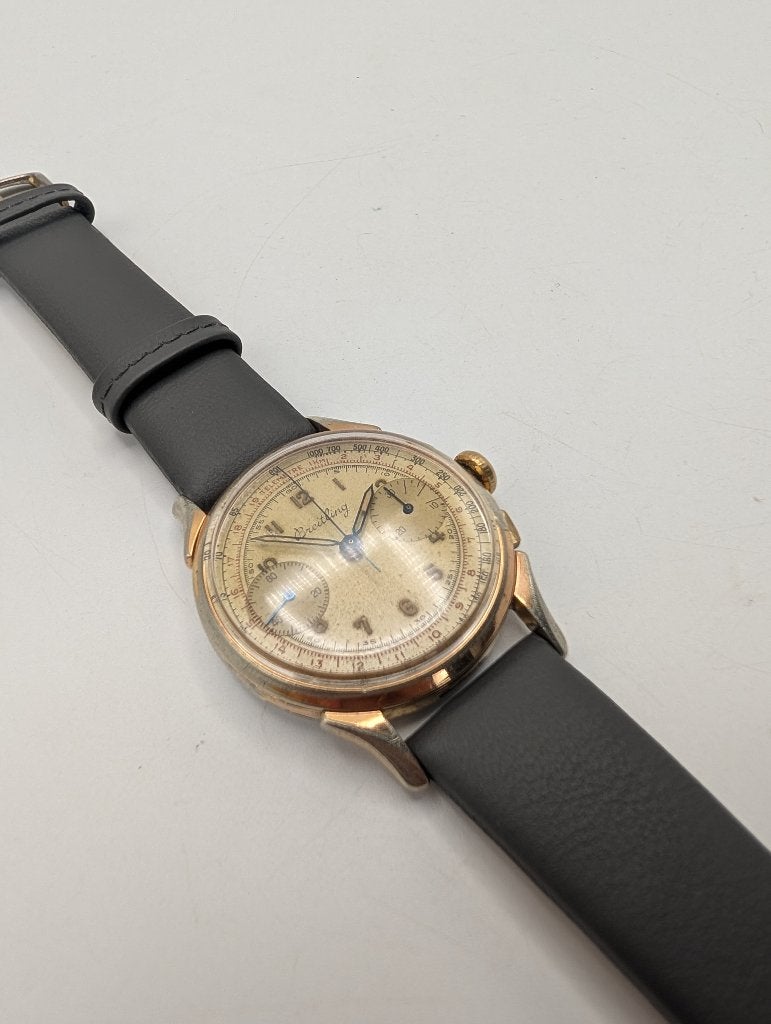 Chronographe Breitling vintage rare (réf. 1193), Enlèvement ou Envoi, Comme neuf, Montre-bracelet, Breitling