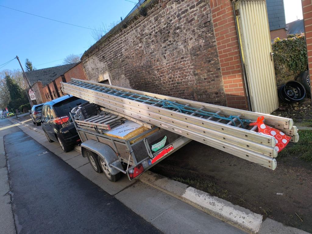Échelle coulissante pro en ALU – (3 x 6,50m) – Env. 15M, Ophalen, Ladder
