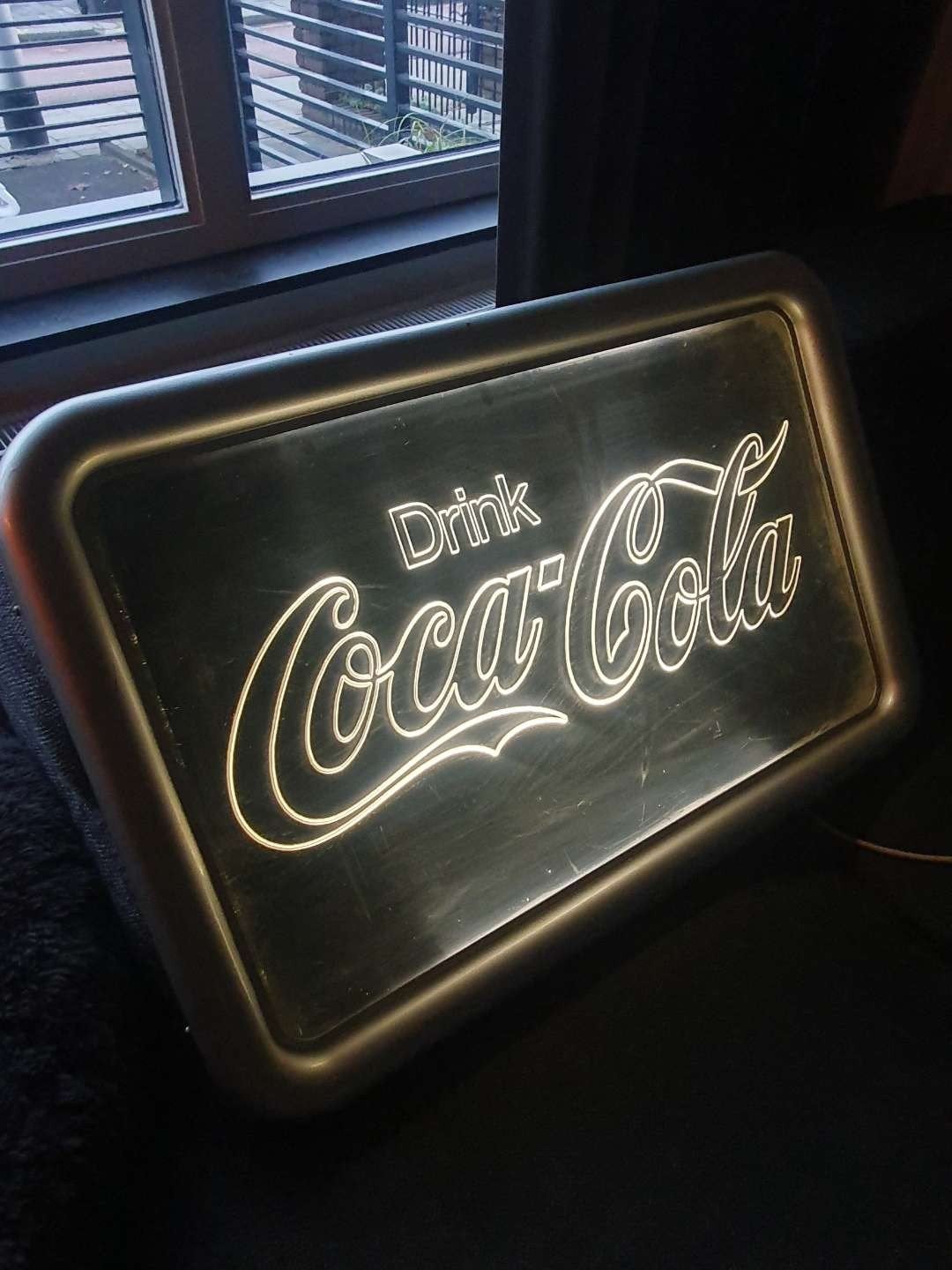 Topper zeldzame vintage coca cola lichtbak, Ophalen