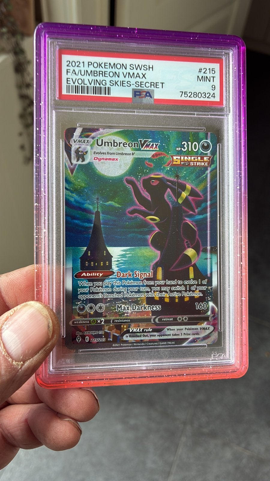 Umbreon VMAX. Psa 9, Ophalen, Zo goed als nieuw