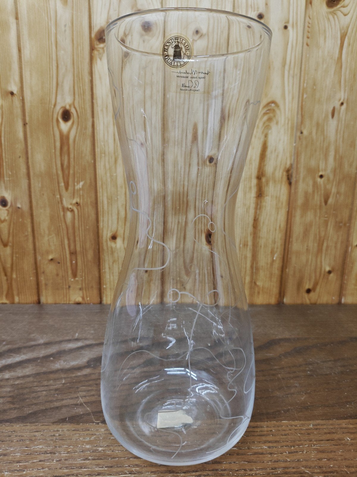 Vaas IKEA Pia Amsell / Barbro Wesslander, Ophalen, Handgemaakt, 30 cm, Glas
