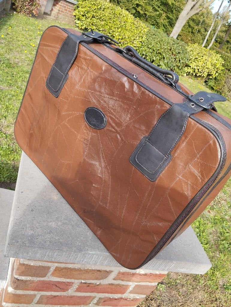 Valise vintage, Bijoux, Sacs & Beauté, Enlèvement ou Envoi, Moins de 35 cm, 60 à 70 cm, Autres matériaux