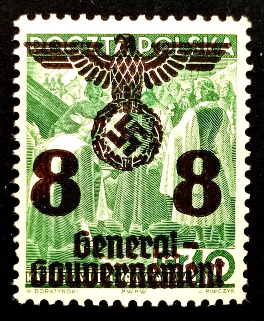 Generalgouvernement opdrukzegel Polen 1940, Ophalen of Verzenden, Overige periodes