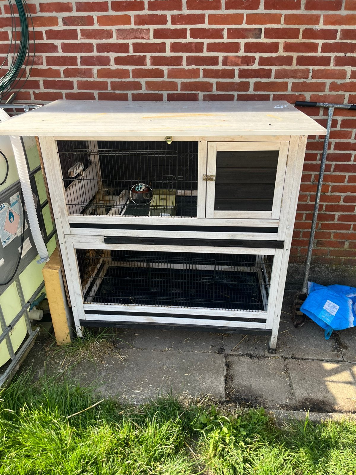 Dubbel konijnen hok, Animaux & Accessoires, Rongeurs & Lapins | Cages & Clapiers, 90 cm ou plus, Niche, 75 à 110 cm, Cobaye