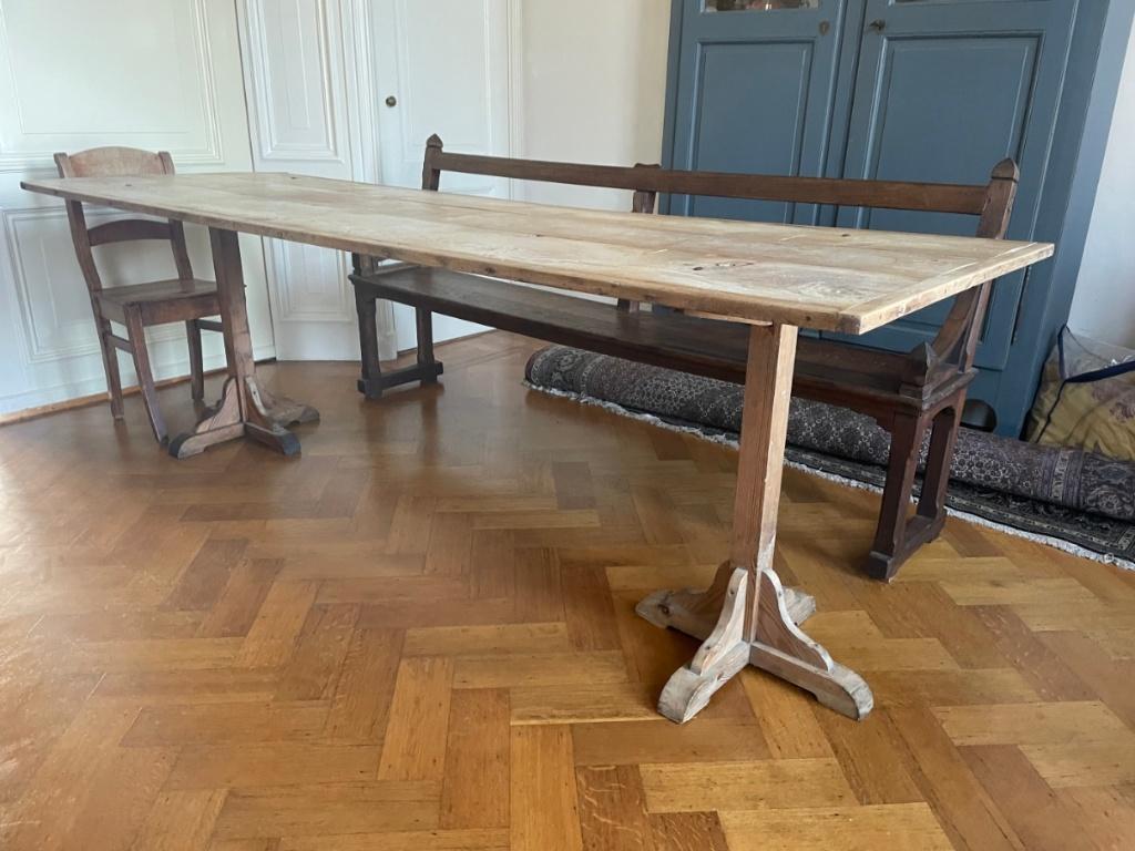 Schragentafel Eettafel Leeftafel Table de Vendage Frans, Antiek en Kunst, Antiek | Meubels | Tafels, Ophalen