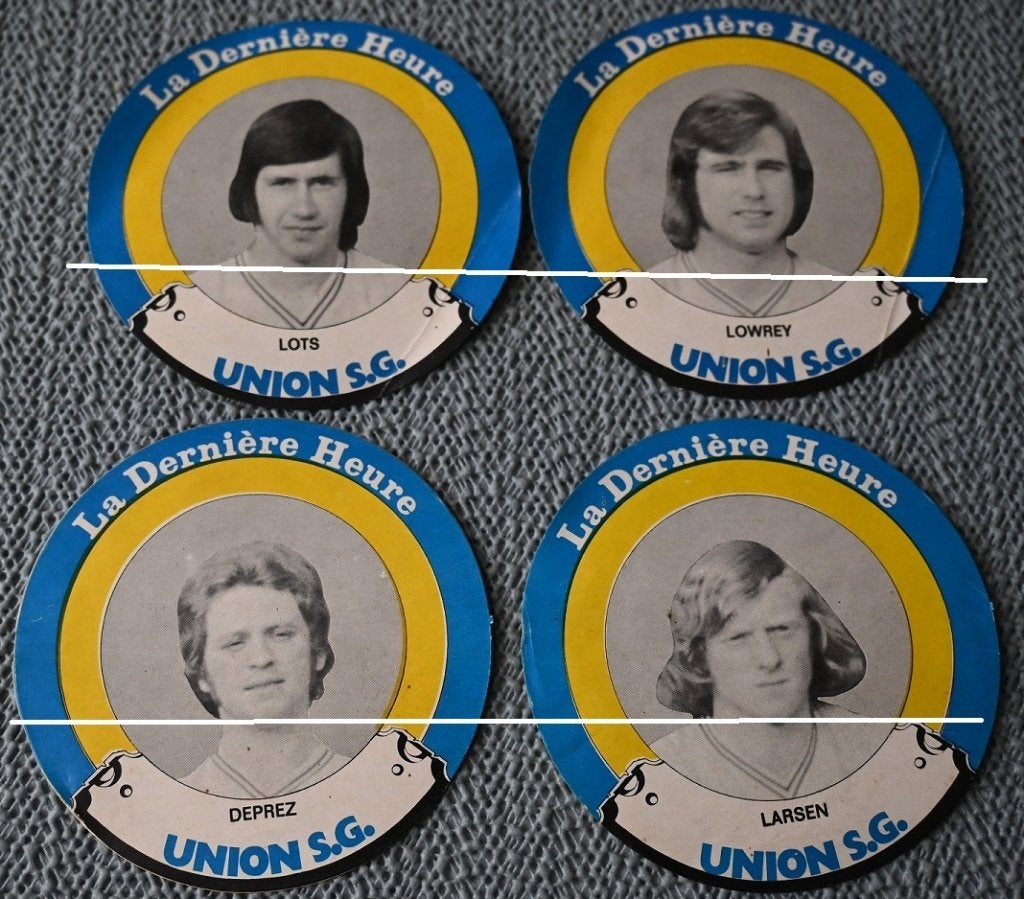 Union St Gillis La Derniere Heure / 8 stickers ( gebruikt ), Collections, Envoi, Utilisé