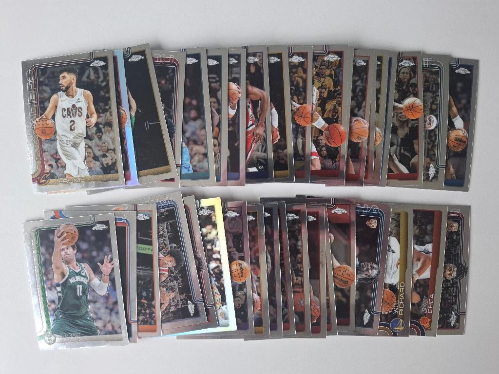 Lot 39 NBA Topps Chrome kaarten, Enlèvement ou Envoi, Comme neuf, Plusieurs images