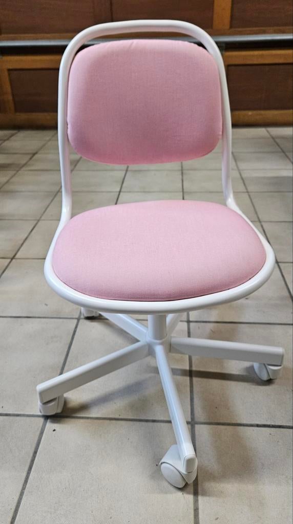 Roze Ikea-kinder-bureaustoel, Huis en Inrichting, Ophalen, Roze, Bureaustoel