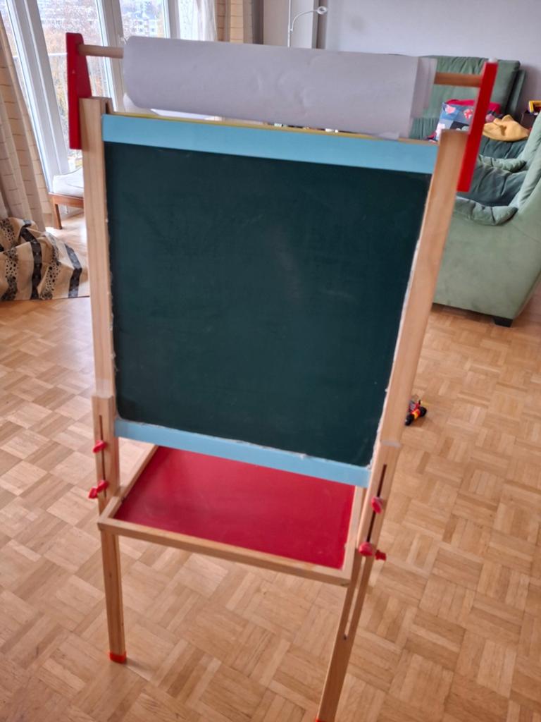Opvouwbaar schoolbord en whiteboard, Krijtbord