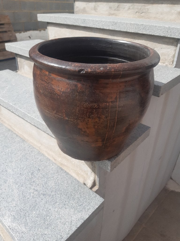 Vase terre cuite 30 cm de haut 27  diamètre intérieur, Enlèvement