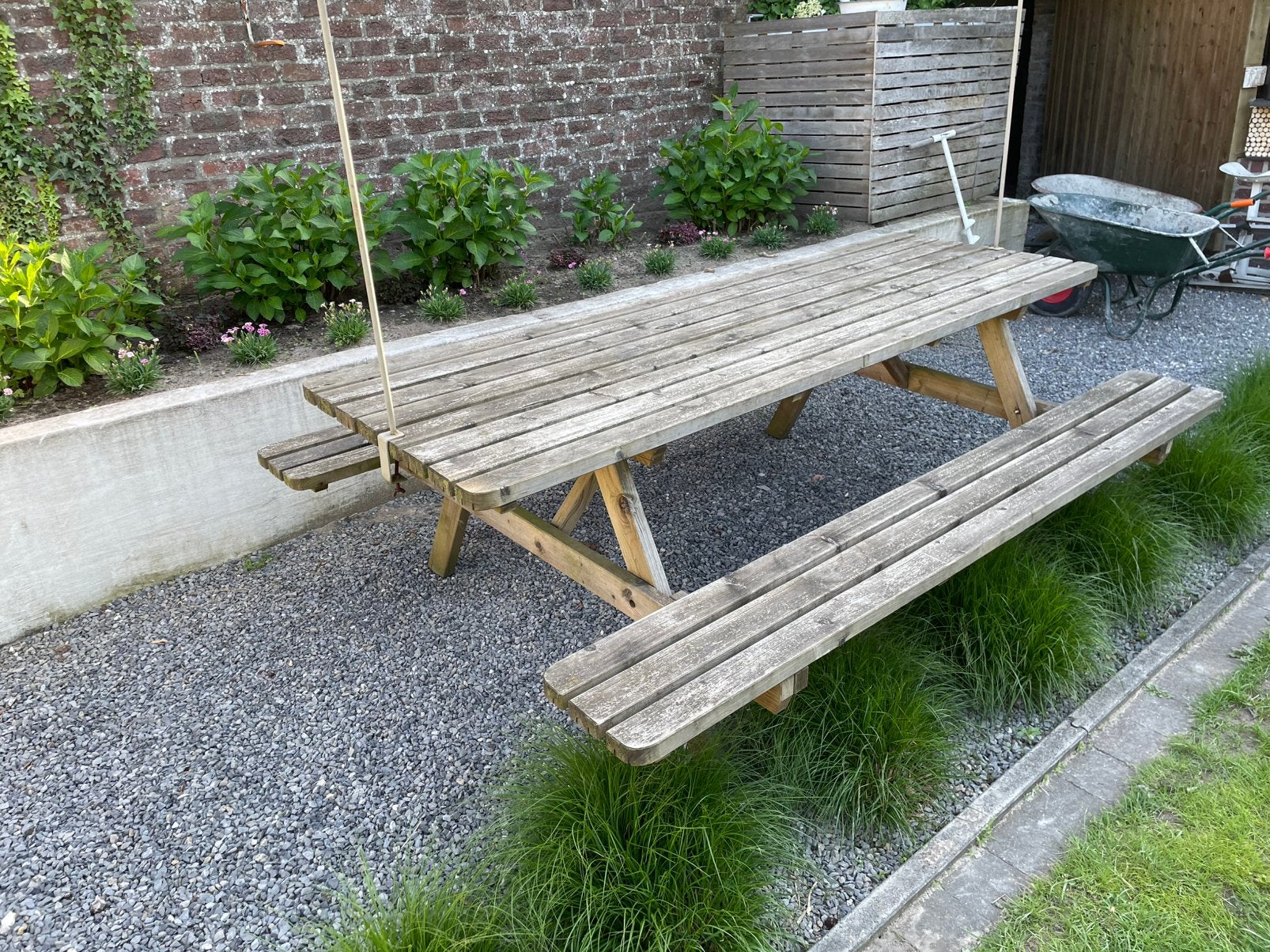 Grote picknicktafel, Ophalen, Zo goed als nieuw