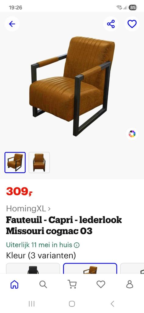 Industriële fauteuil! Praktisch nieuw!, Ophalen