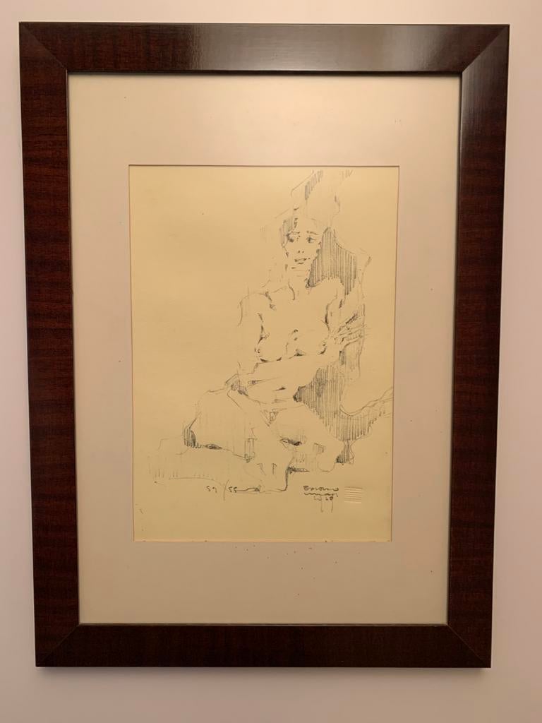 Potloodtekening Franco Vercelli gesigneerd genummerde oplage, Ophalen