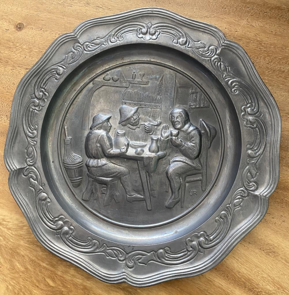 Tinnen bord, Antiek en Kunst, Antiek | Tin, Ophalen