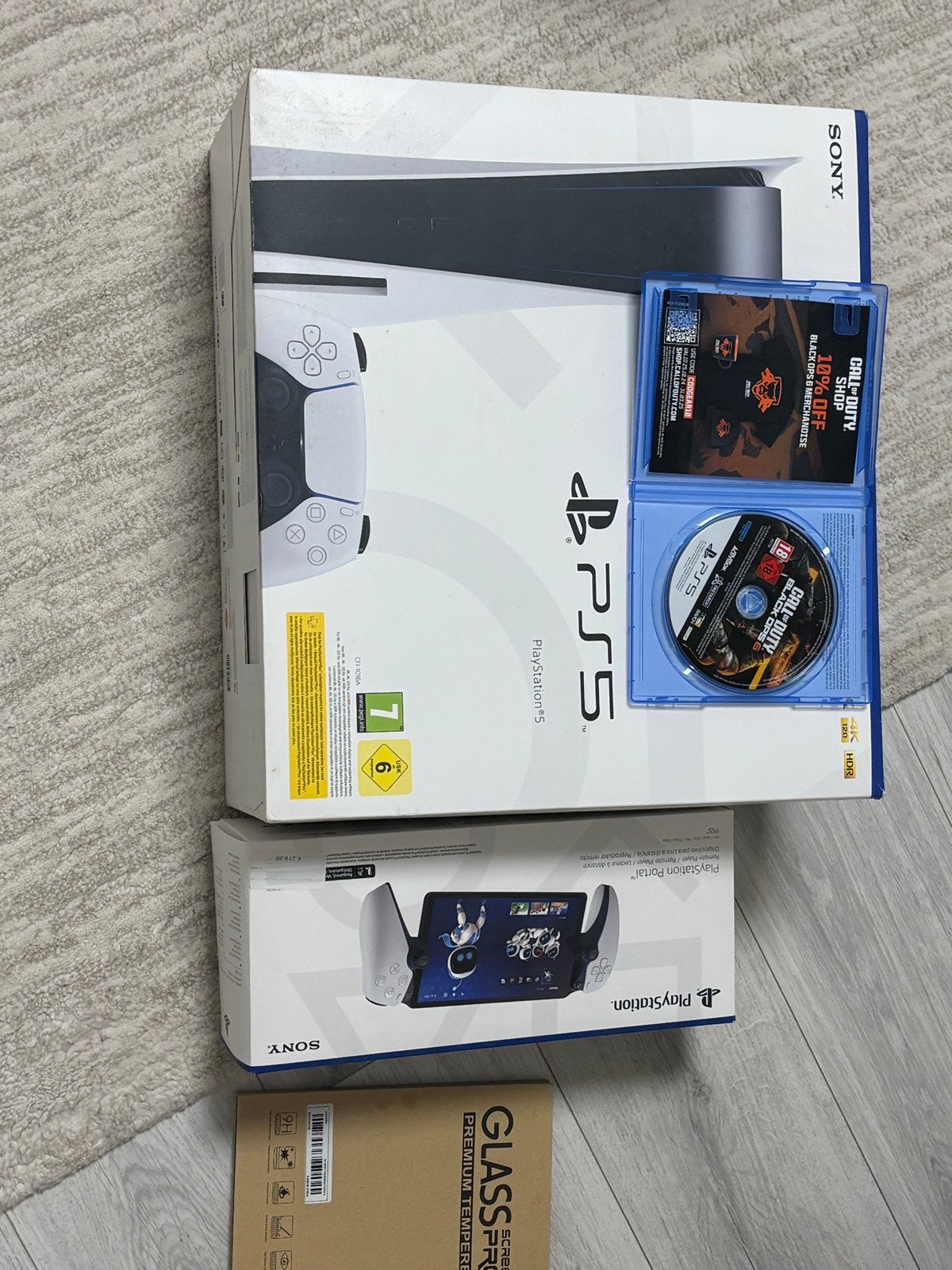 Ps5+ ps portal+ protective screen voor portal+blackops 6, Games en Spelcomputers, Ophalen, Zo goed als nieuw, Playstation 5