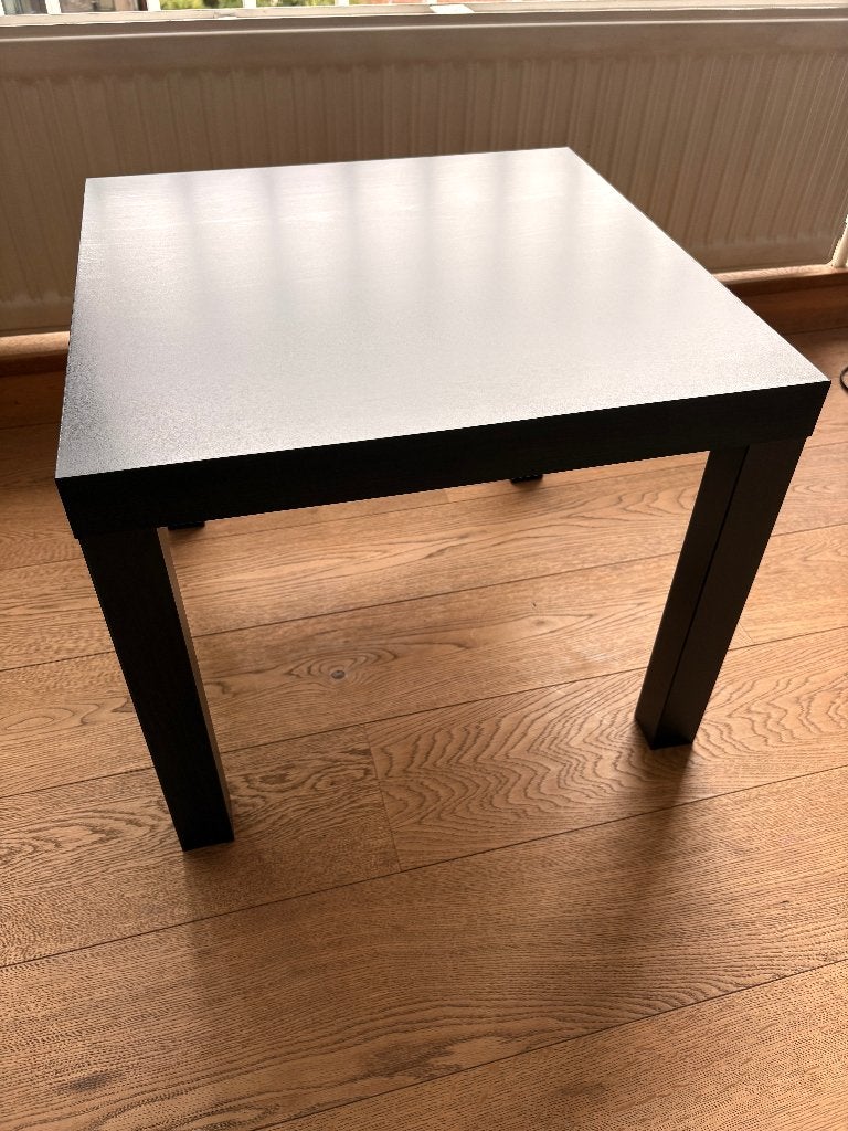 IKEA LACK tafel zwartbruin 55x55 cm, Overige materialen, Gebruikt, Vierkant, 55 tot 75 cm