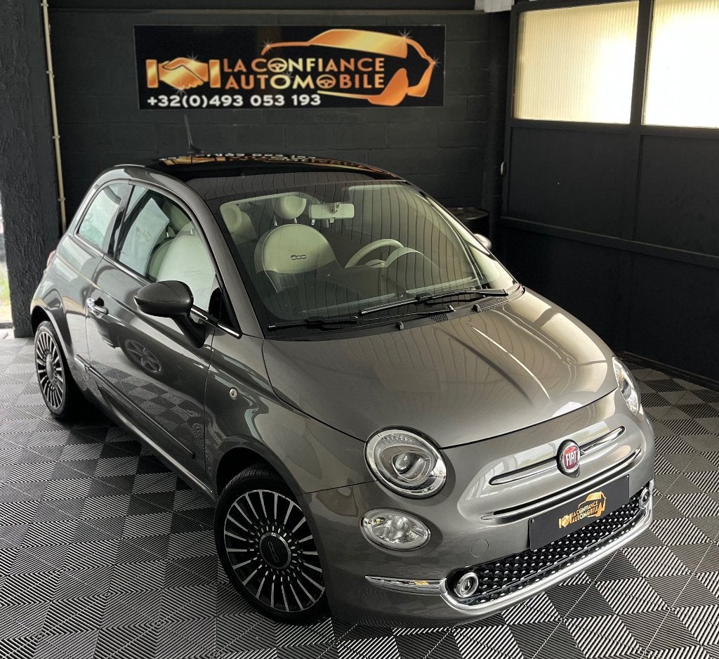 Fiat 500 1.2i 1er Propriétaire Garantie 12 mois, 1242 cm³, Argent ou Gris, Achat, Euro 6