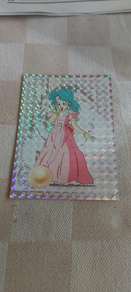 dragonball z kaart glitter Bulma met dragonball, Hobby en Vrije tijd, Ophalen of Verzenden