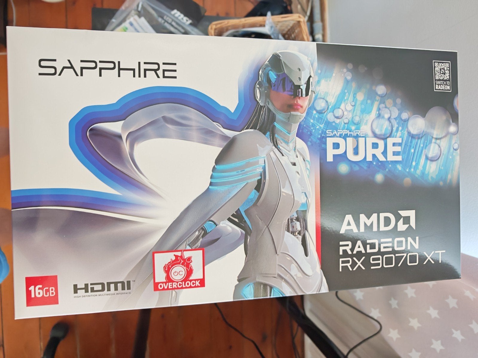 AMD Radeon rx 9070 xt (Sapphire Pure), Neuf, AMD, Enlèvement ou Envoi, GDDR6