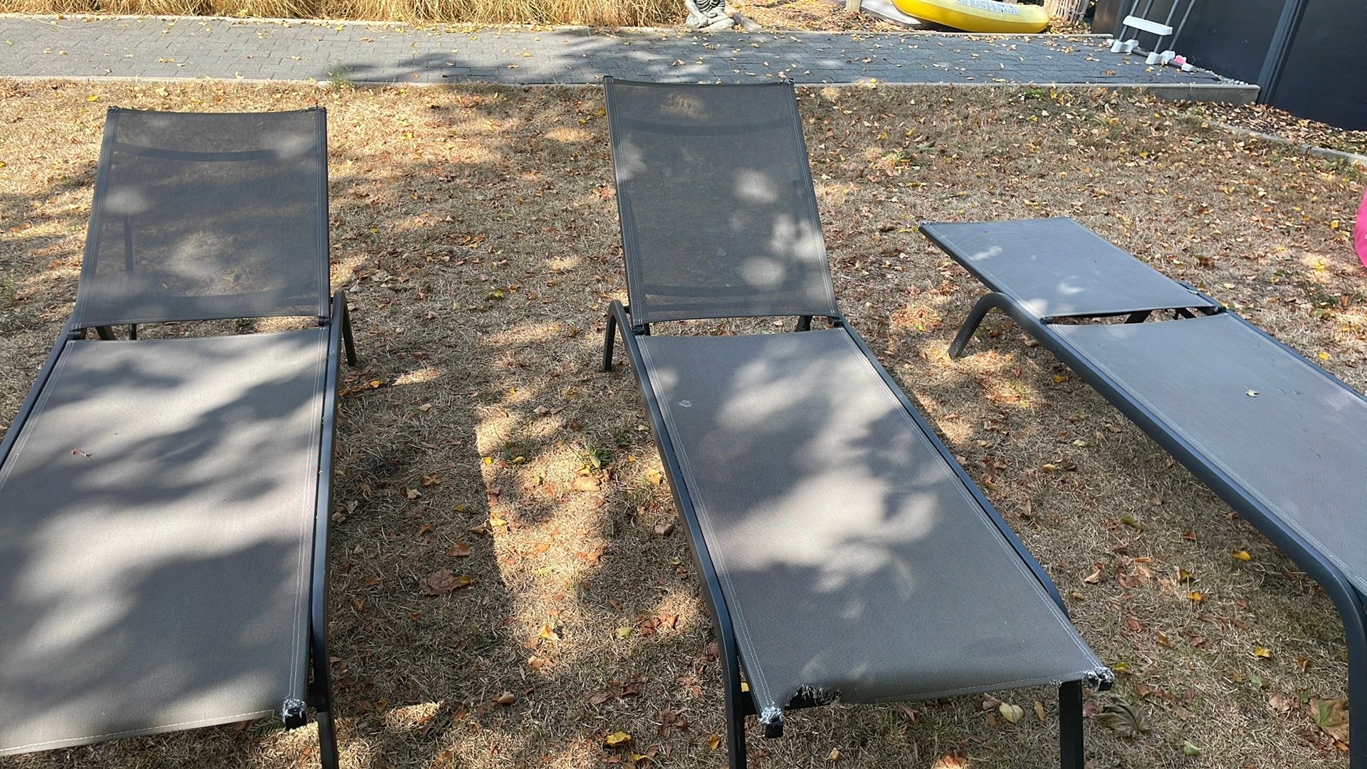 3 ligbedden van aluminium, Tuin en Terras, Ophalen, Gebruikt, Aluminium