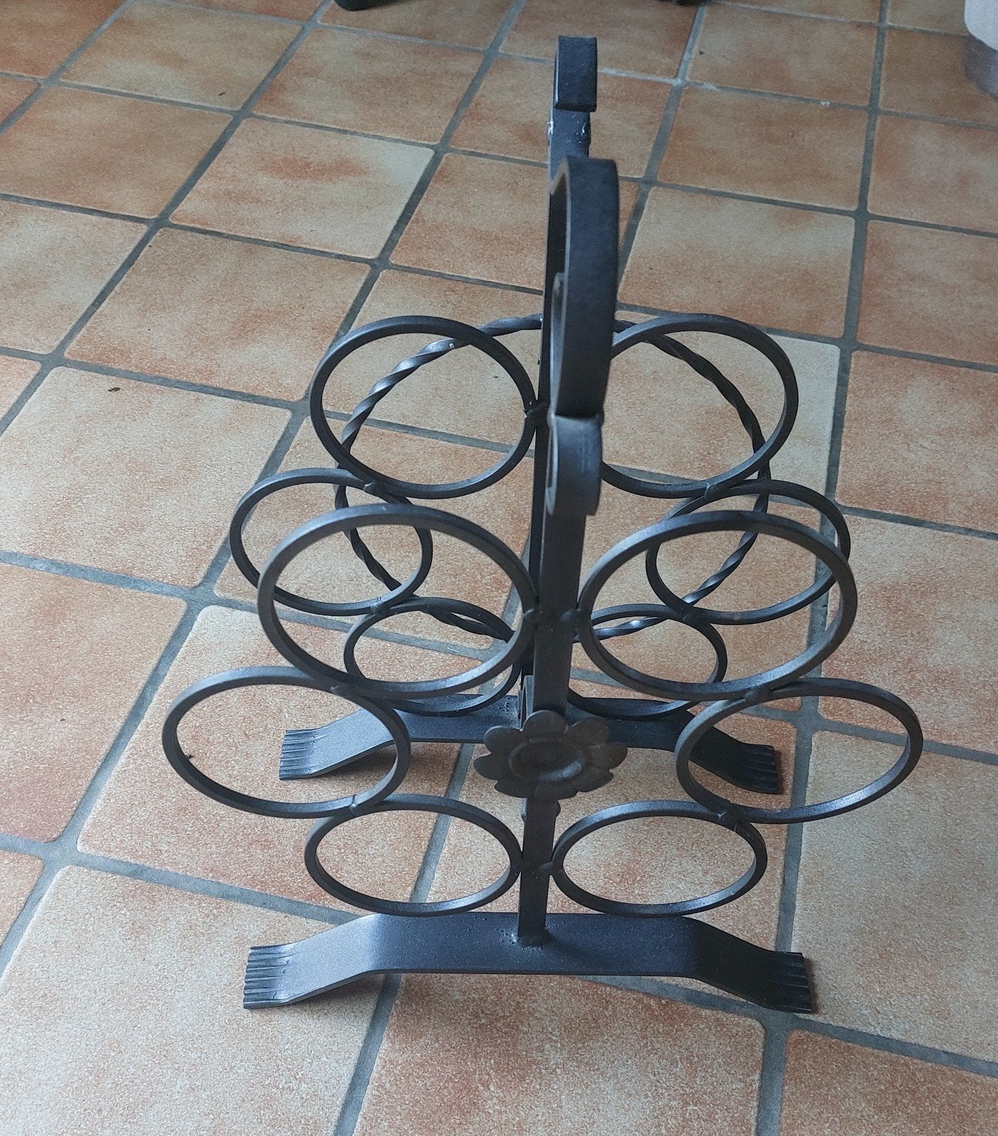 Porte bouteille en metal noir, Enlèvement