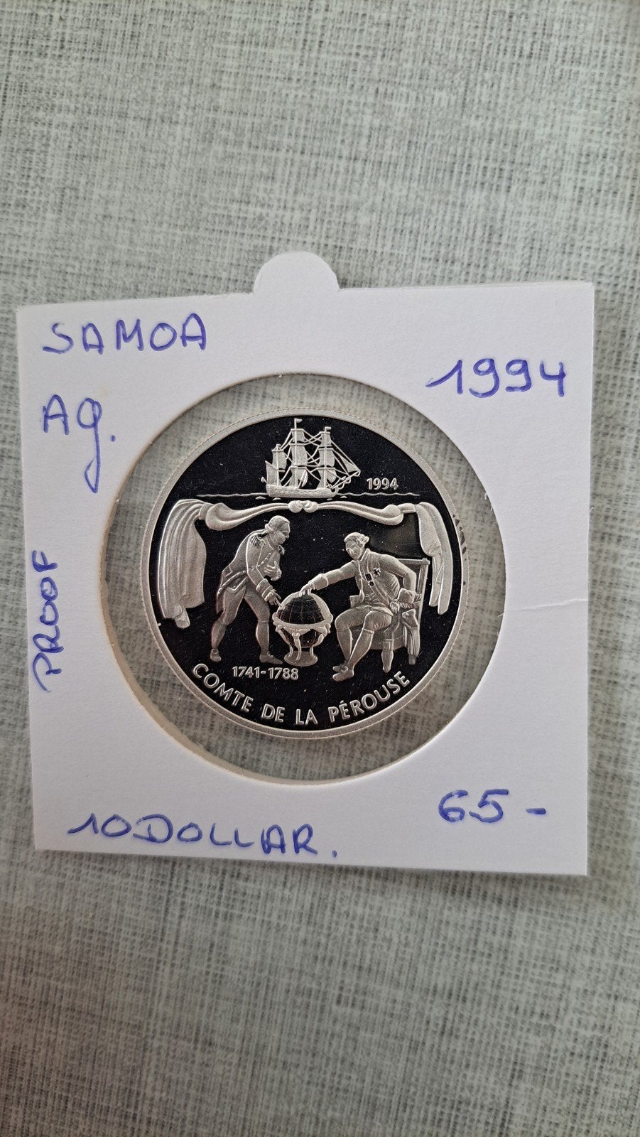 Samoa 10 dollars 1994 ATG PROOF ! ! !, Timbres & Monnaies, Monnaies | Océanie, Enlèvement ou Envoi