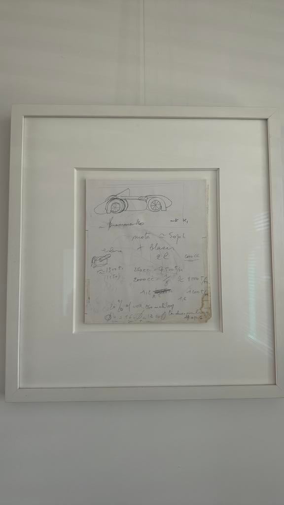 Gesigneerde schets – Panamarenko “K3 Jungle Flyer”, Enlèvement, Comme neuf