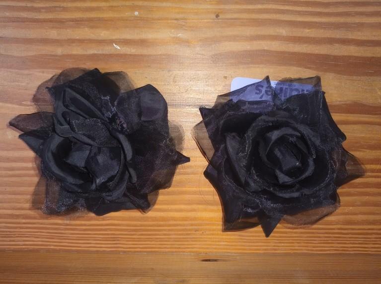 accessoires : Épingles grosses roses noires, Kinderen en Baby's, Kindermode-accessoires, Ophalen, Nieuw
