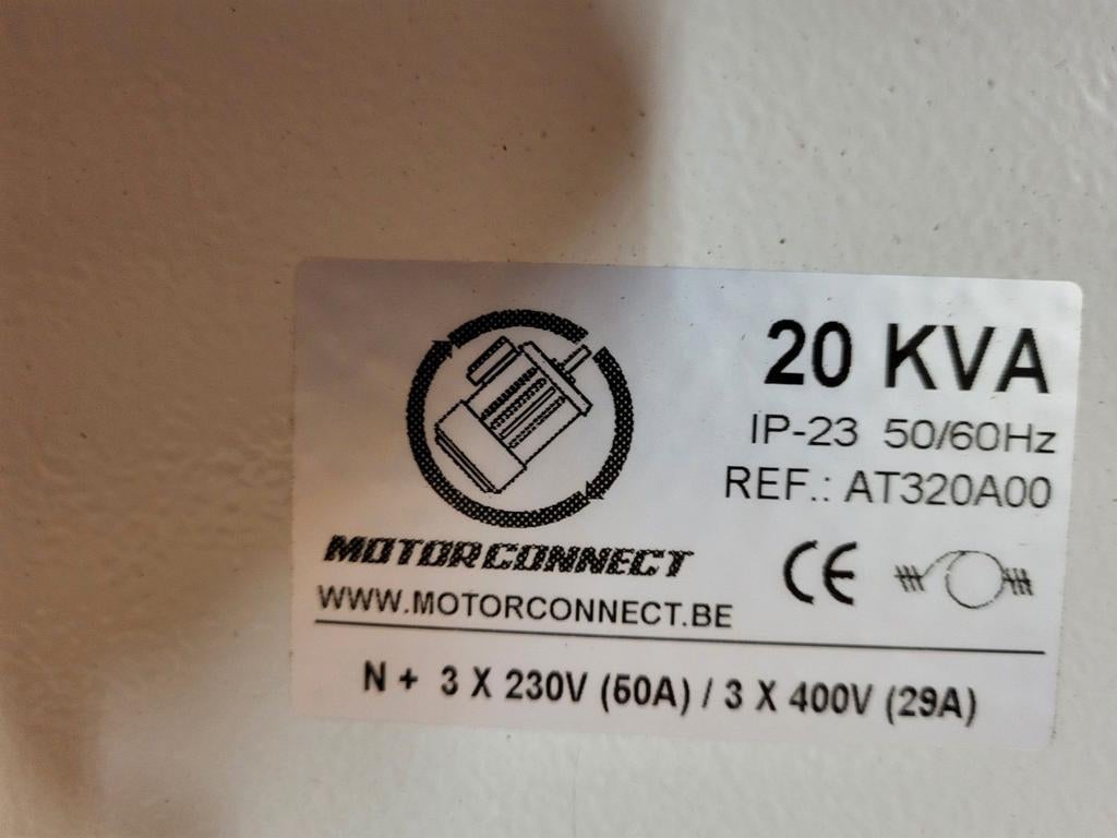 transformator 20 kva 220v 400v of omgekeerd plus N nieuw, Doe-het-zelf en Bouw, Elektriciteit en Kabels, Ophalen