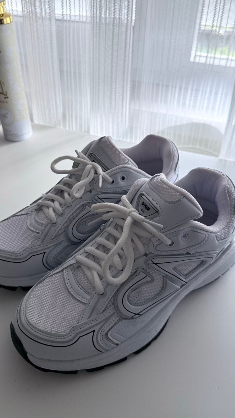 Witte dior heren sportschoenen, Kleding | Heren, Ophalen, Zo goed als nieuw, Wit, Sportschoenen