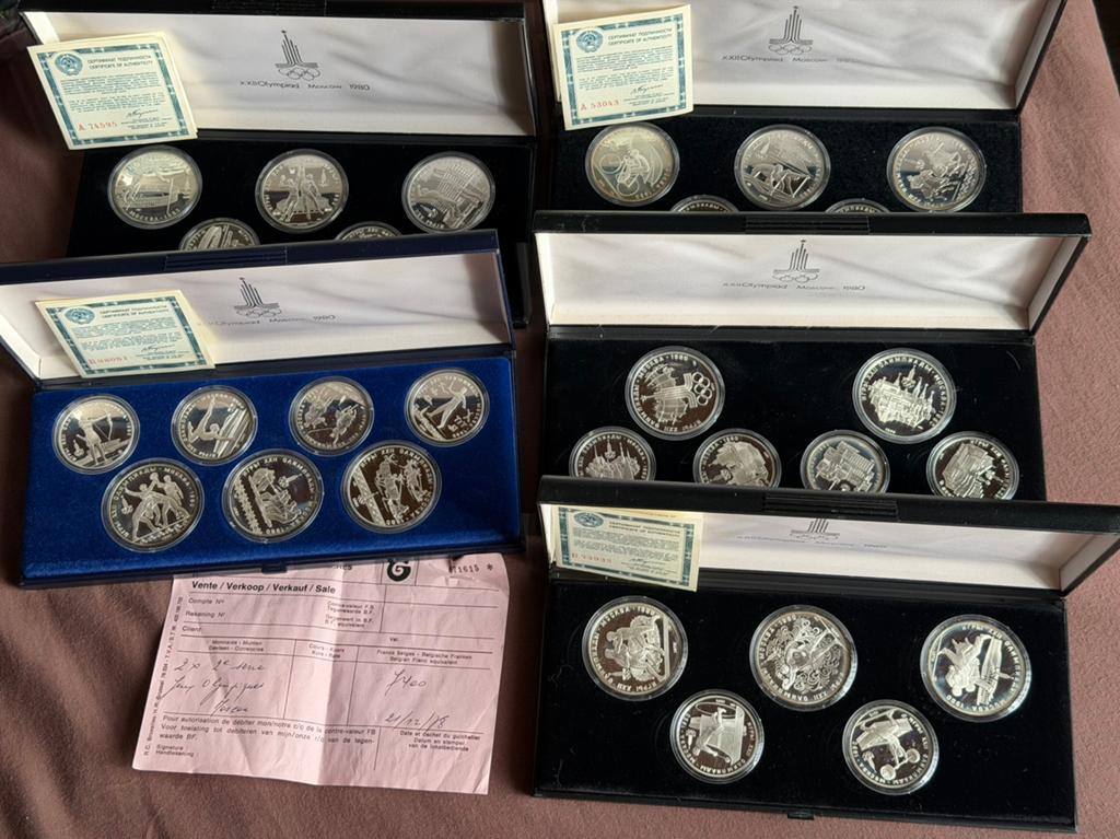 Pièces de monnaie olympiques 1980, Enlèvement, Argent