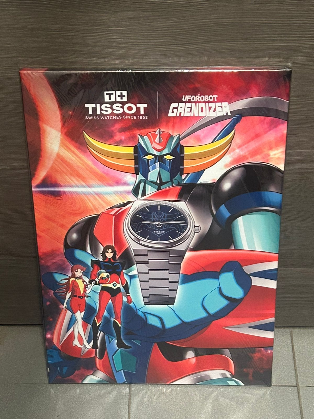 Grande toile publicitaire Goldorak Tissot, Enlèvement ou Envoi, Comme neuf