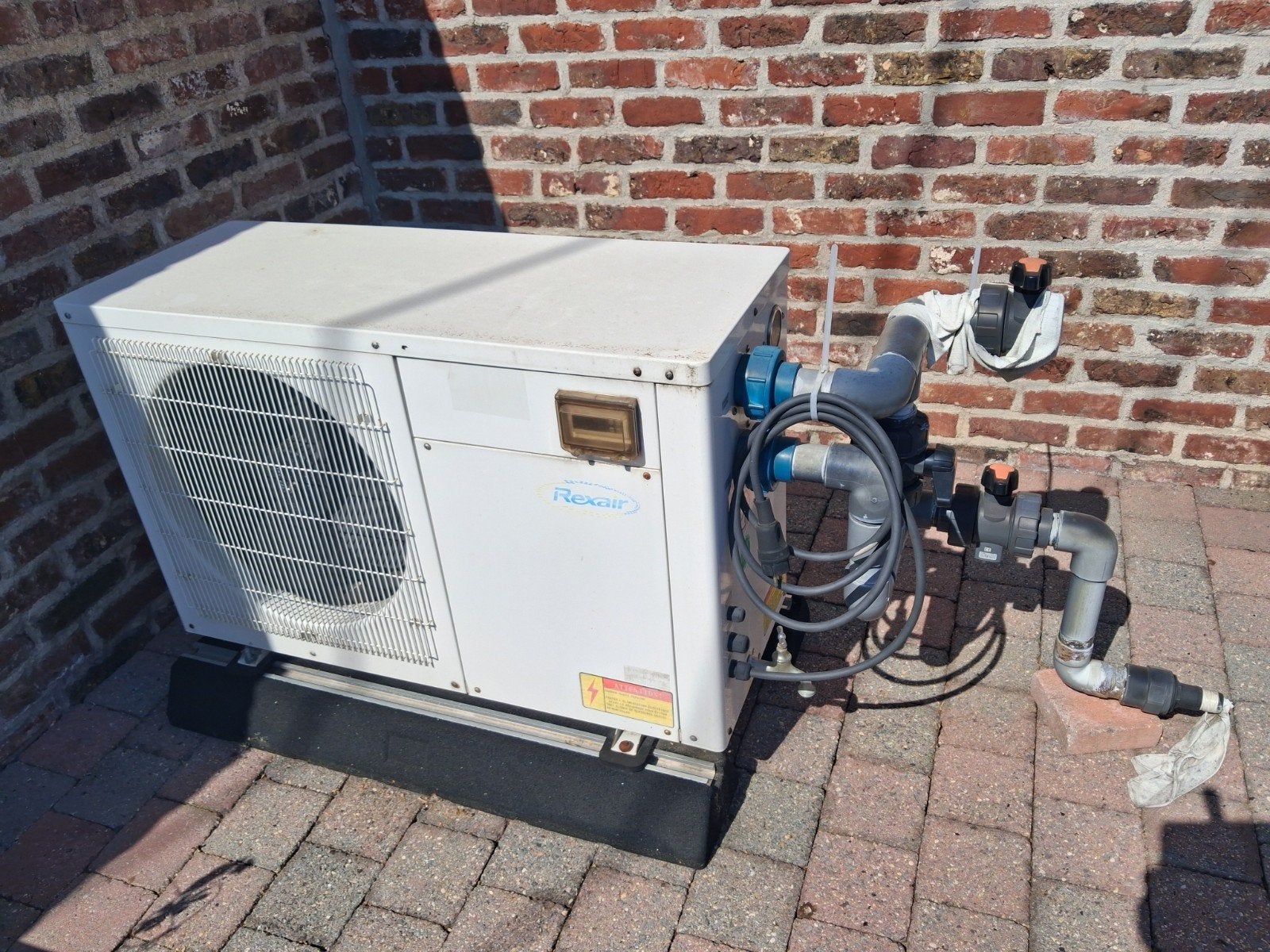 Warmtepomp zwembad,9Kw., Ophalen, Gebruikt