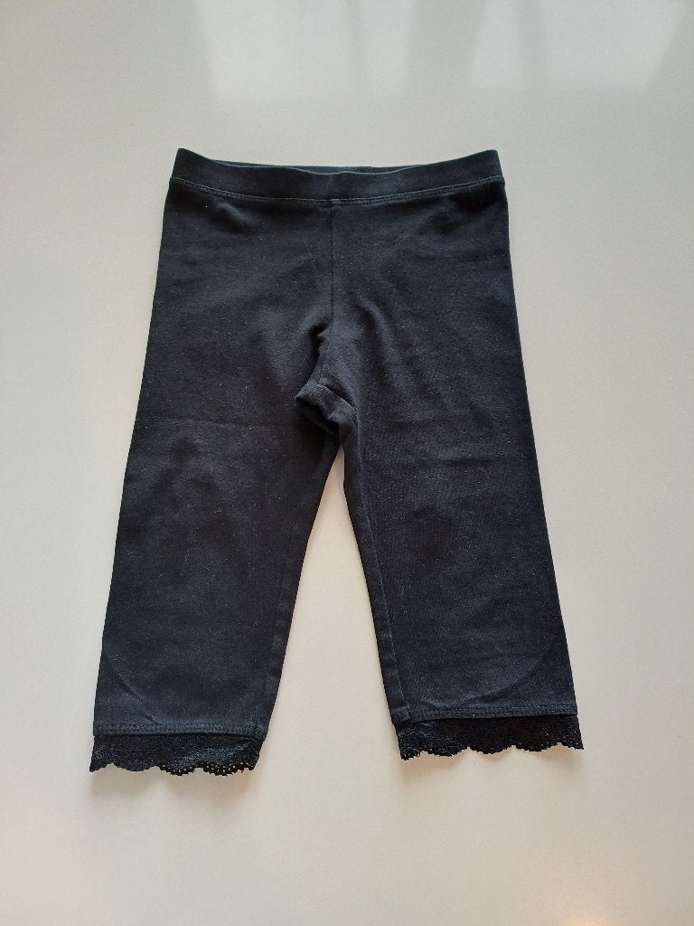 Zwarte capri legging maat 92 Kiki&Koko, Broek, Gebruikt, Meisje, Ophalen of Verzenden