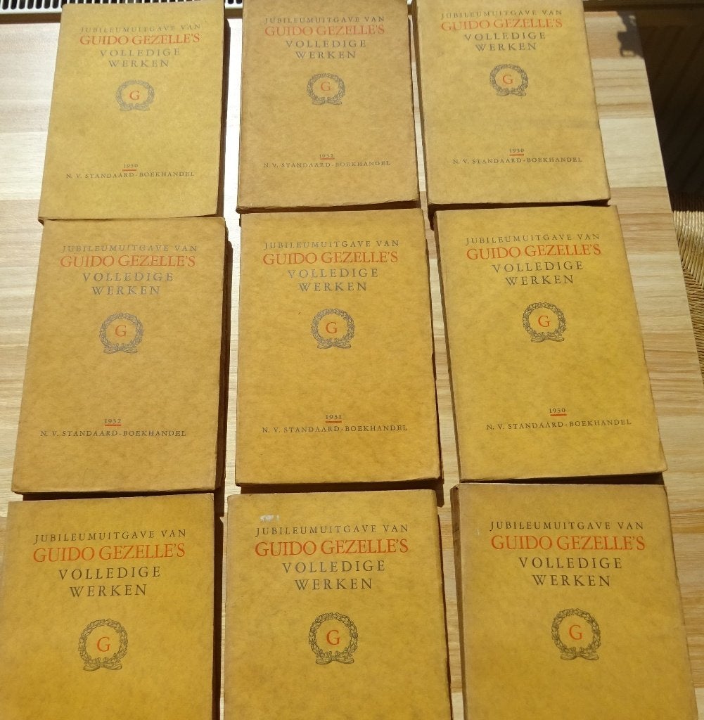 Guido Gezelle 1930 volledige werken / 9 boeken, Antiek en Kunst, Antiek | Boeken en Manuscripten, Ophalen of Verzenden, Guido Gezelle