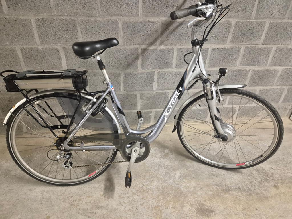 Vélo électrique X-tract pour femmes., Vélos & Vélomoteurs, Vélos électriques, Comme neuf, Autres marques, 47 à 51 cm, 50 km par batterie ou plus