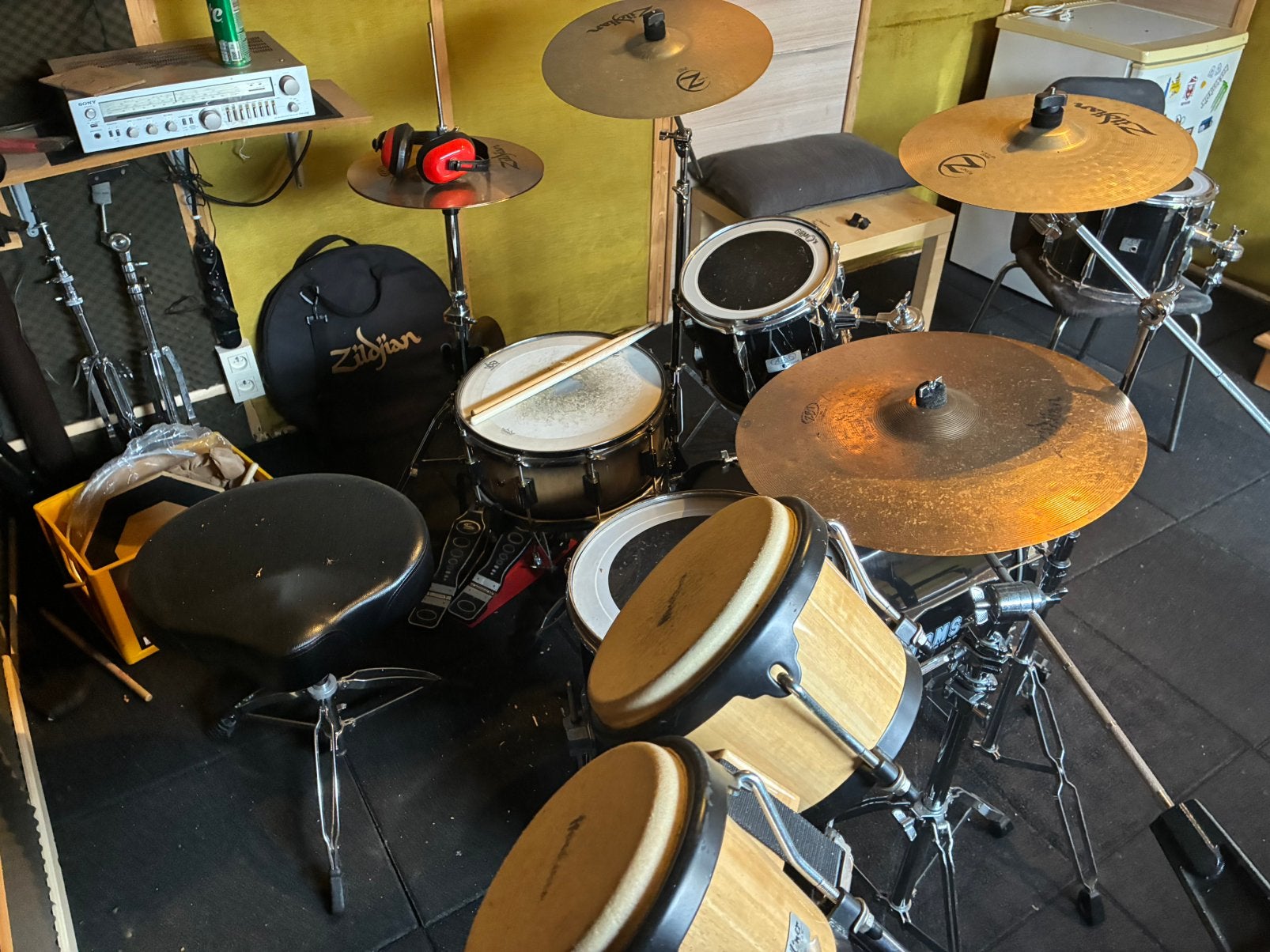 Drumstel, Muziek en Instrumenten, Ophalen, Gebruikt, Overige merken