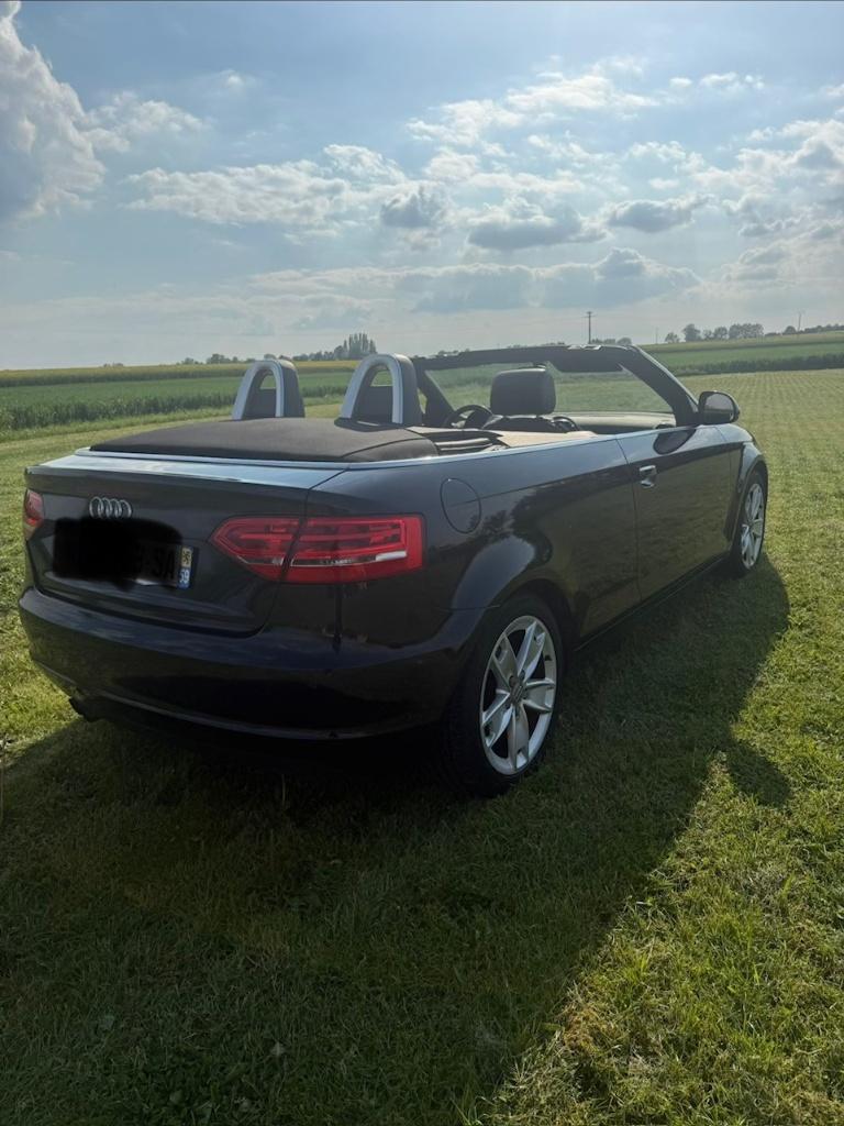 Audi A3 Cabriolet, Auto's, 4 zetels, Cabriolet, Zwart, Leder
