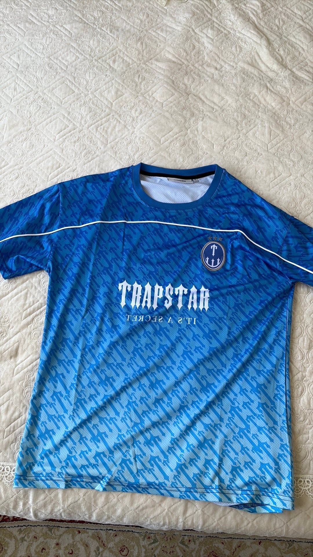 Trapstar Tshirt, Kleding | Heren, T-shirts, Ophalen, Zo goed als nieuw, Maat 48/50 (M), Blauw