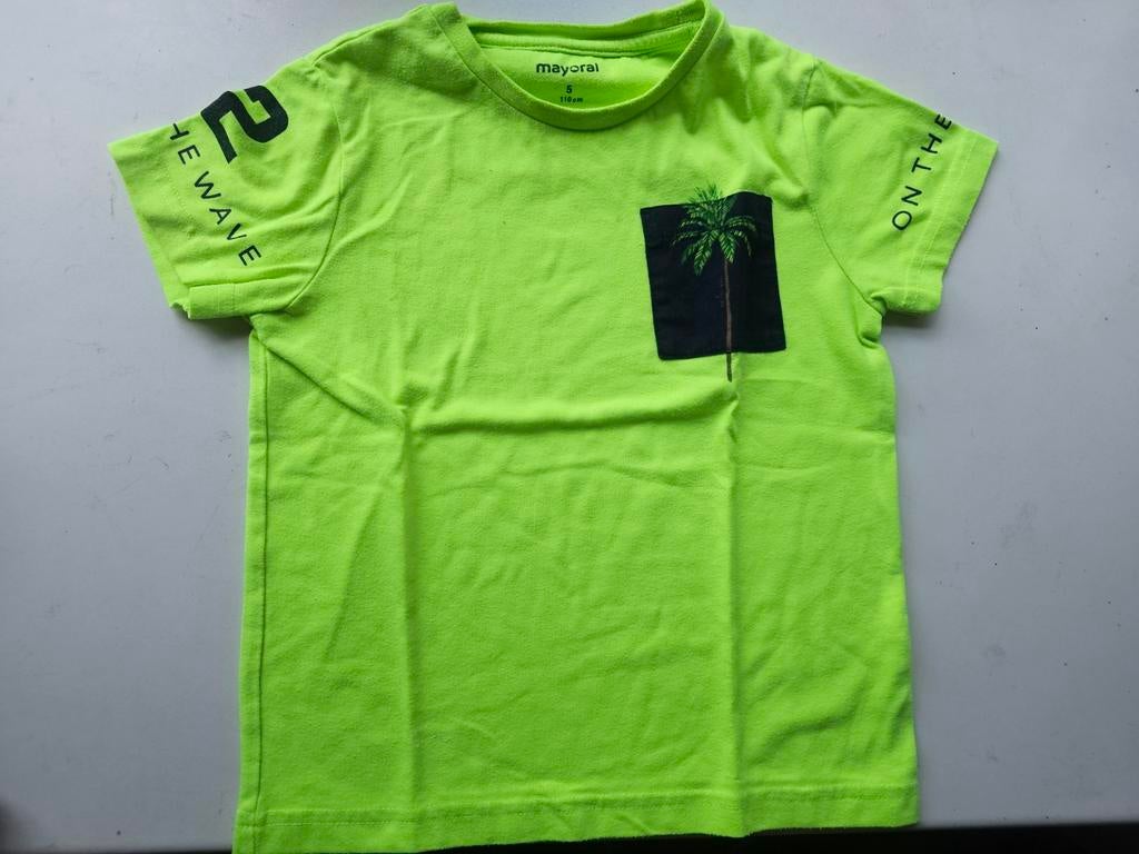 Mooi zomers tshirt MAYORAL in fris groen 5J /110, Kinderen en Baby's, Verzenden, MAYORAL, Jongen, Shirt of Longsleeve